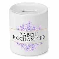 Skarbonka Dla Babci Kocham Cię Babciu Prezent Z Nadrukiem Ze Zdjęciem