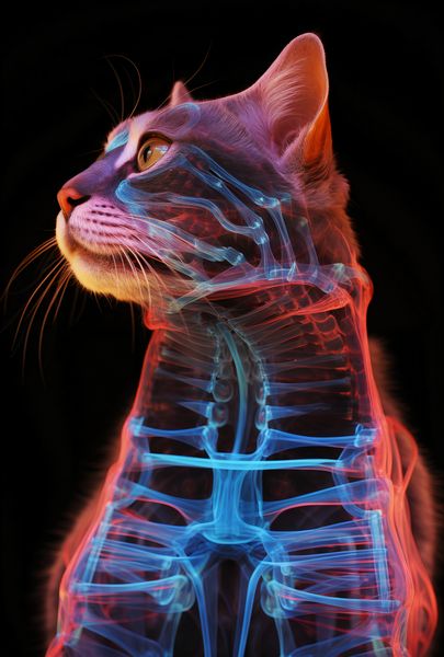 Plakat 61x90,5cm Anatomia Kota zdjęcie 1