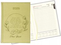 GRAWEROWANY KALENDARZ DZIENNY A5 2026 ROK Z TWOIM NAPISEM IMIENIEM