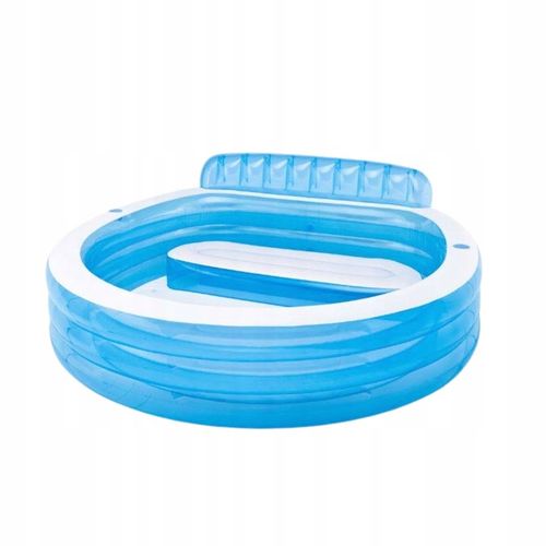 Basen Ogrodowy Dmuchany Intex z Ławeczką Oparciem na Arena.pl