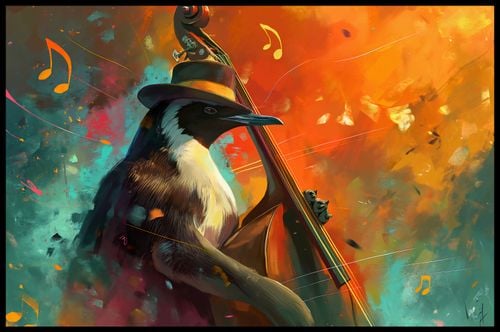 Plakat 86,4x56,8cm Pingwinia Nuta na Arena.pl