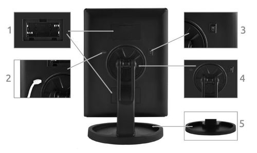 Lusterko LED czarne L7870 na Arena.pl