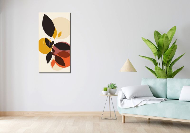 Obraz 50x100cm Brzask Złota zdjęcie 2