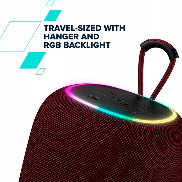Głośnik bluetooth CANYON BSP-8 10W Czerwony zdjęcie 5