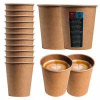 KUBKI JEDNORAZOWE DO KAWY KUBECZKI PAPIEROWE DO GORĄCYCH NAPOJÓW 250ML