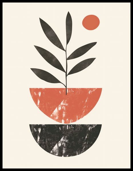 Plakat 50x65cm Roślinna Sztuka zdjęcie 2