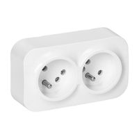 gniazdo podwójne n/t todo 2*2p+z ip20, 16a, 230v  czarne - on-7206/b
