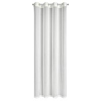 Biała firana 140x250 cm HERA szyfon na przelotkach z delikatnym nadrukiem