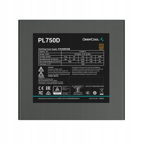 ZASILACZ Deepcool PL750D 750W 80 Plus Bronze na Arena.pl