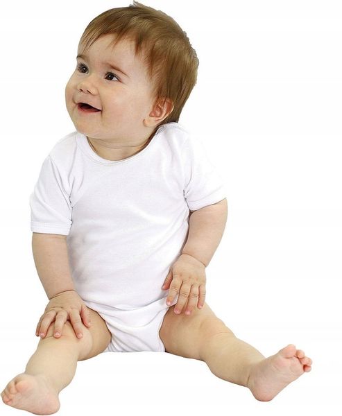 Body Krótki rękaw BIAŁE Biel r 74 KLEKLE zdjęcie 1