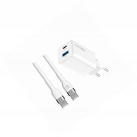 Szybka ładowarka GaN 45W 2 wejścia z długim kablem 2m do Oppo A91