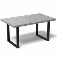 STÓŁ DO KUCHNI JADALNI SALONU LOFTOWY METALOWE NOGI 100x60CM BETON JASNY