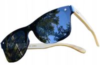 OKULARY PRZECIWSŁONECZNE LUSTRZANKI DREWNIANE