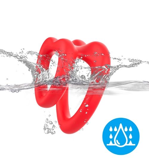 Podwójny ring serduszko zdjęcie 3