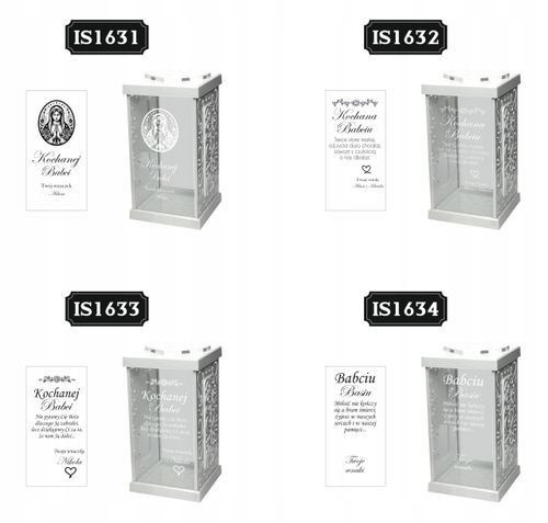 biały ZNICZ GRAWER KAPLICZKA personalizowany twój napis dedykacja DLA MAMY na Arena.pl