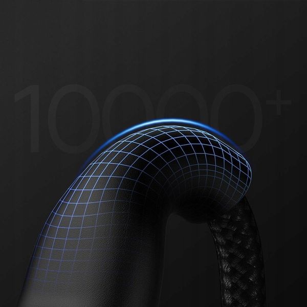 Kabel USB Baseus USBA USBC + microUSB + Lightning 1.2 m Czarny zdjęcie 11