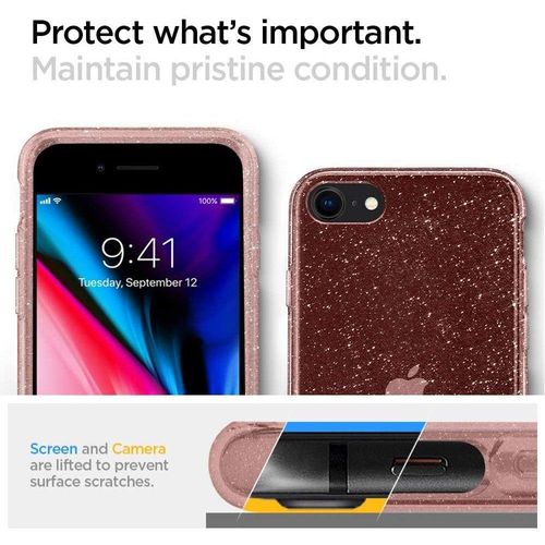 Etui Spigen Liquid Crystal Iphone 7/8 Glitter Rose Quartz na Arena.pl