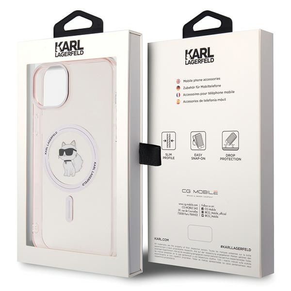 Etui Karl Lagerfeld do iPhone 15 Plus, iPhone 14 Plus, Różowy, MagSafe zdjęcie 8
