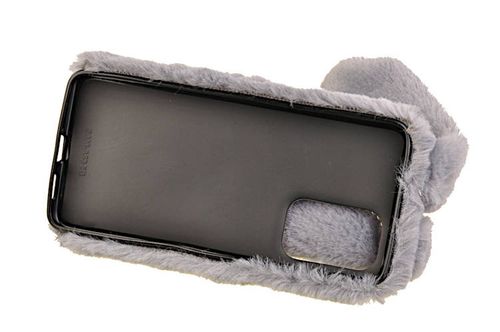 Etui z futerkiem króliczek do Samsung Galaxy M53 5G szary na Arena.pl