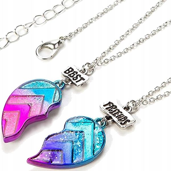 ŁAŃCUSZKI DLA PRZYJACIÓŁKI BFF SERCE SERCA FRIENDS zdjęcie 1