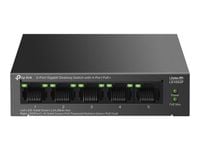 TP-LINK LS105GP 5-Port Gigabit Desktop Switch with  4-Port PoE+