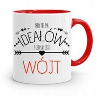 Dla Wójta Kubek Czerwony Niby Nie Ma Ideałów Z Nadrukiem Ze Zdjęciem