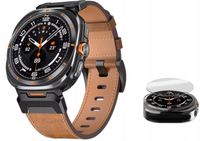 PASEK SKÓRZANY DO SAMSUNG GALAXY WATCH ULTRA 7 47MM + SZKŁO HARTOWANE