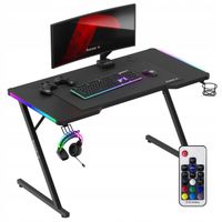 Biurko gamingowe Huzaro Hero 2.5 RGB LED 120 x 75 x 60 cm Czarne
