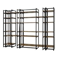 Regał Mars 260 półka kolory MebleKreator Dąb tabak