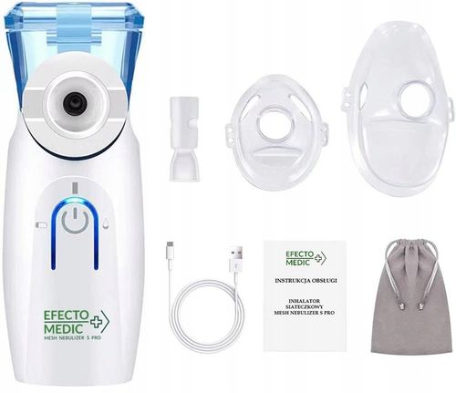 INHALATOR NEBULIZATOR Siateczkowy DLA DZIECI DOROSŁYCH przenośny CICHY SPRO na Arena.pl