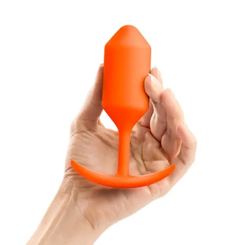Plug analny - B-Vibe Snug Plug 3 Orange na Arena.pl