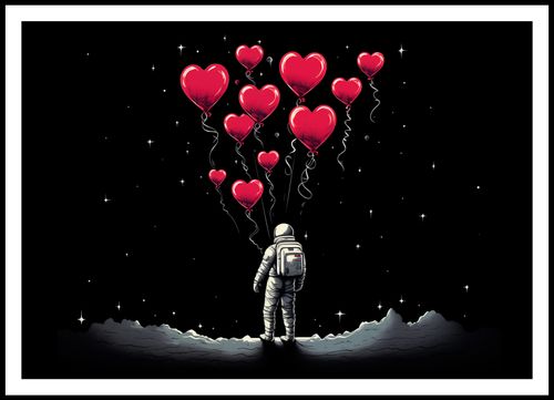 Plakat 100x70cm Astronauta Własnych Celi na Arena.pl