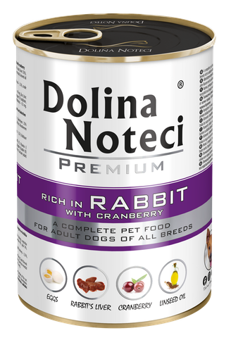 Dolina Noteci Premium Królik Z Żurawiną 400g na Arena.pl