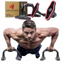 UCHWYTY DO POMPEK PODPÓRKI DO ĆWICZEŃ STALOWE SOLIDNE 200KG METEORA