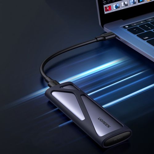 Kieszeń obudowa na dysk SSD M.2 USB 3.2 Gen 2 SuperSpeed USB 10Gbps szary na Arena.pl