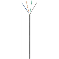 Goobay | CAT 5e | Kabel luzem | Skrętka nieekranowana (UTP) | Czarny | 100 m