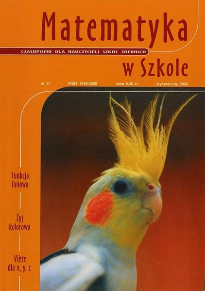 (pdf) Matematyka w Szkole. Czasopismo dla nauczycieli szkół średnich
