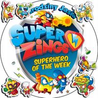 OPŁATEK NA TORT 30CM - SUPER ZINGS + IMIĘ + GRATIS! 24CM 26CM