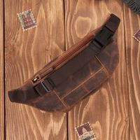 saszetka męska skórzana na ramię i saszetka nerka męska zestaw