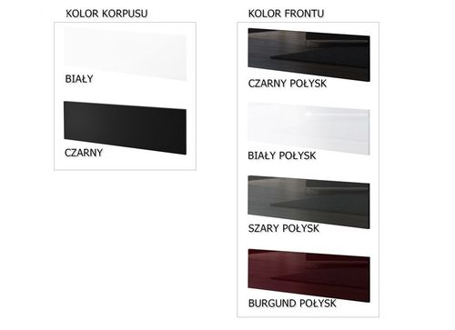 KOMODA MILANO 4 SZUFLADY LED POŁYSK na Arena.pl