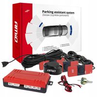 Zestaw Czujników Parkowania Cofania 4 CzarneBuzzer