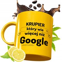 Złoty Kubek Premium Dla Krupiera Na Prezent Z Nadrukiem Ze Zdjęciem