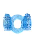 Pierścień-Vibrating CockRing Double Blue