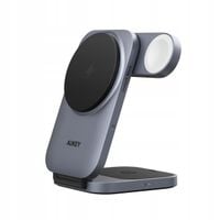 Ladowarka Aukey Ładowarka indukcyjna 3w1 Qi2.0 15W MagSafe/Magnetic