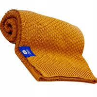 Kocyk Bambusowy Bawełniany 80X100 Pomarańczowy Atest