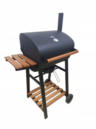 GRILL WĘGLOWY DEKRAFT BECZKA Z RUSZTEM ŻELIWNYM, DREWNO,KOMIN na Arena.pl