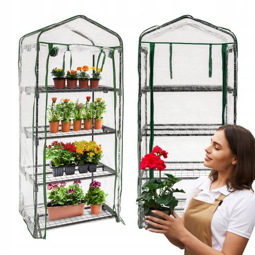 MINI SZKLARNIA 4 PÓŁKI OGRODOWA I BALKONOWA TUNEL - KALMIA I PRZEZROCZYSTA na Arena.pl