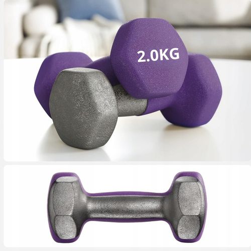 Zestaw hantli do ćwiczeń hantle hantelki ciężarki fitness stojak 1/2/3KG 12 na Arena.pl