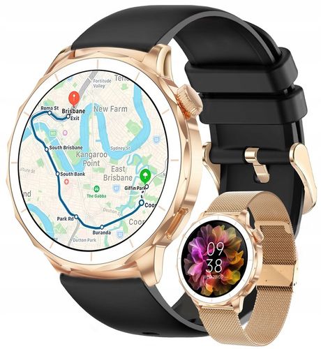 ZEGAREK DAMSKI SMARTWATCH GPS MAPY 4 GB DYKTAFON ZDJĘCIA ROZMOWY APLIKACJE na Arena.pl