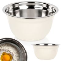Miska Kuchenna Stalowa Metalowa Do Mieszania Ubijania Gotowania Sałatek 0,7